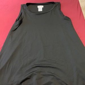 Sleeveless black shirt